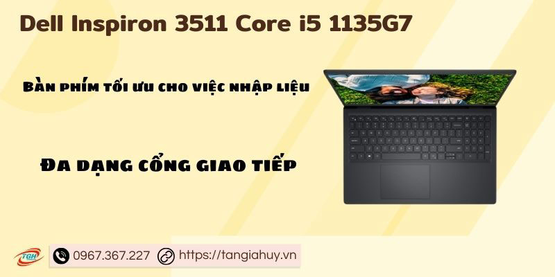 Dell Inspiron 3511 Core I5 1135g7 Ban Phim