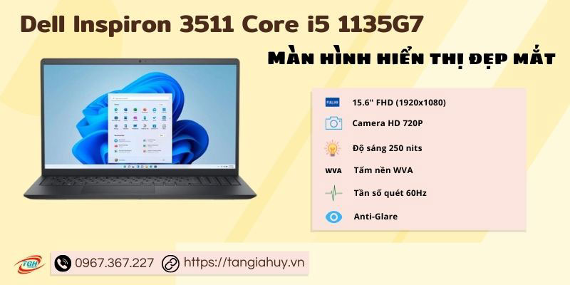 Dell Inspiron 3511 Core I5 1135g7 Man Hinh