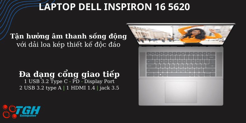 Dell Inspiron 16 5620 Core I5 Cong Giao Tiep