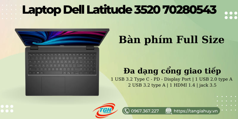 Dell Latitude 3520 70280543 Ban Phim