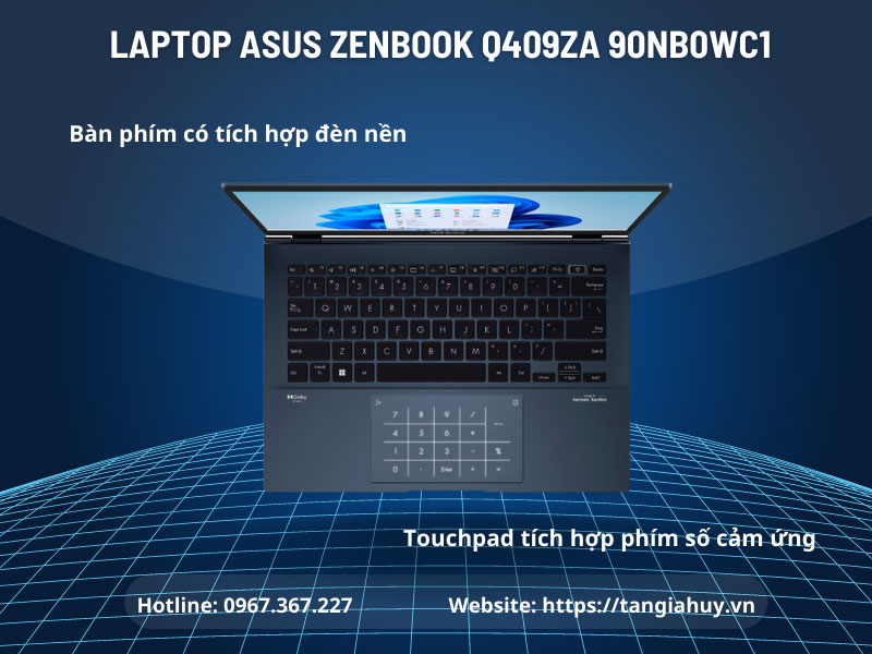 Laptop Asus Zenbook Q409za 90nb0wc1 Phim Va Touchpad