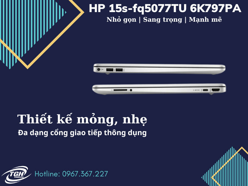 Laptop Hp 15s Fq5077tu 6k797pa Cong Giao Tiep