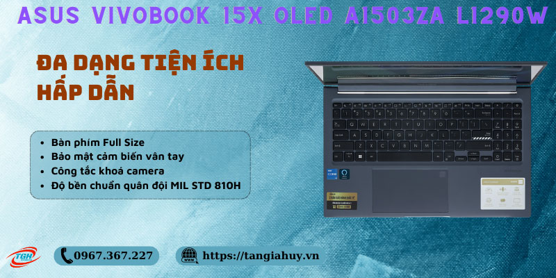 Asus Vivobook 15x Oled A1503za L1290w Ban Phim