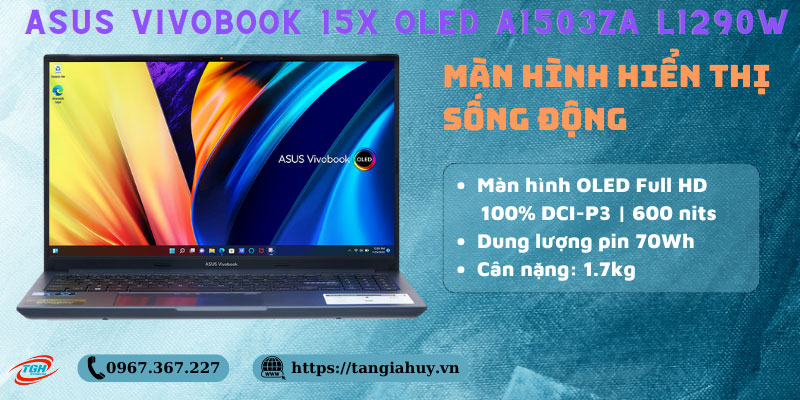 Asus Vivobook 15x Oled A1503za L1290w Man Hinh