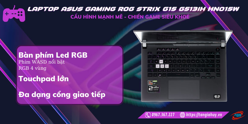 Laptop Asus Gaming Rog Strix G15 G513ih Hn015w Ban Phim