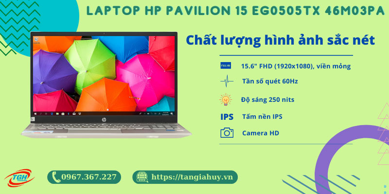 Laptop Hp Pavilion 15 Eg0505tx 46m03pa Man Hinh
