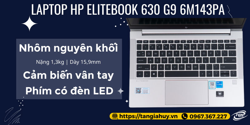 Laptop Hp Elitebook 630 G9 6m143pa Thiet Ke